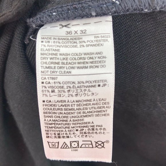 Banana Republic Jeans Mens 36x32 Gray Premium Performance Slim Fit Denim Stretch - Picture 10 of 11